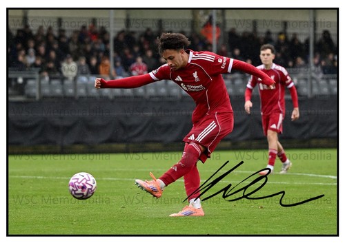 11321. Kaide Gordon Signed Pictures (A4 Prints) Liverpool Portsmouth Norwich etc