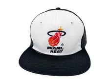 Vintage Miami Heat Hat 80s 90s Snapback Trucker Cap NBA H15