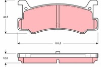 Bremsbelagsatz Scheibenbremse TRW GDB375 FüR G3 Mazda Move Daihatsu 323 Charade
