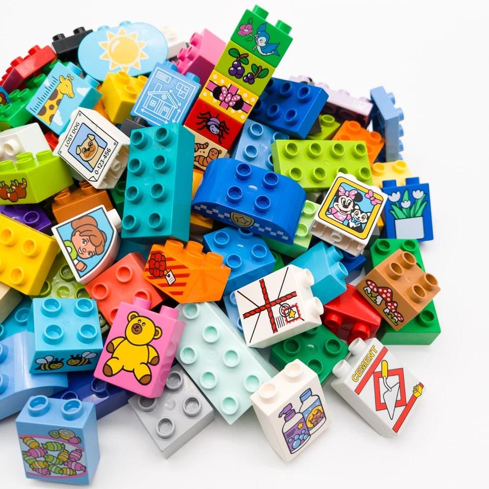 LEGO DUPLO Steine Set Grundbausteine Motivsteine Sondersteine 30 50 70 100 Teile - Bild 4 von 4