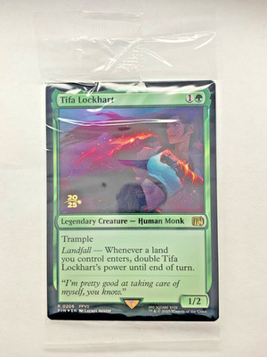 MTG Final Fantasy Tifa Lockhart Foil Prerelease Stamped Promo Sealed