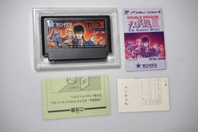 Famicom Double Dragon 3 The Rosetta Stone Boxed + Reg + AD Japan FC game US Sell