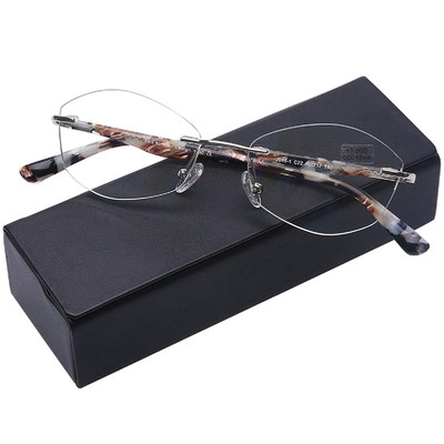 Aqwano Rimless Computer Reading Glasses Women Fashion Designer Blue Light