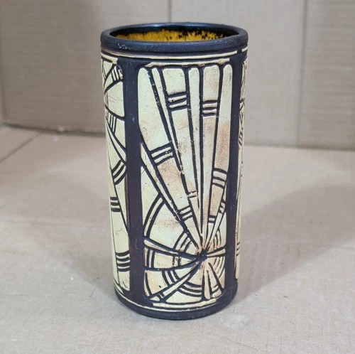 Weller pottery claywood spider web vase.