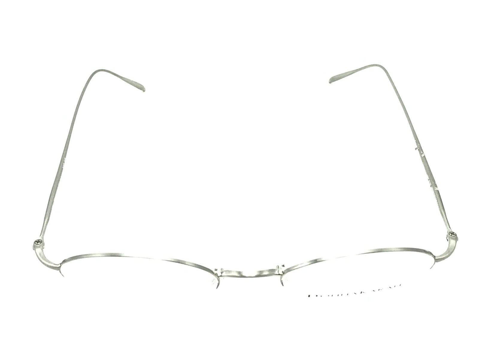 Donna Karan 8237 045 Silver Round Half Rimless Eyeglasses Frames 47-19 135 Japan