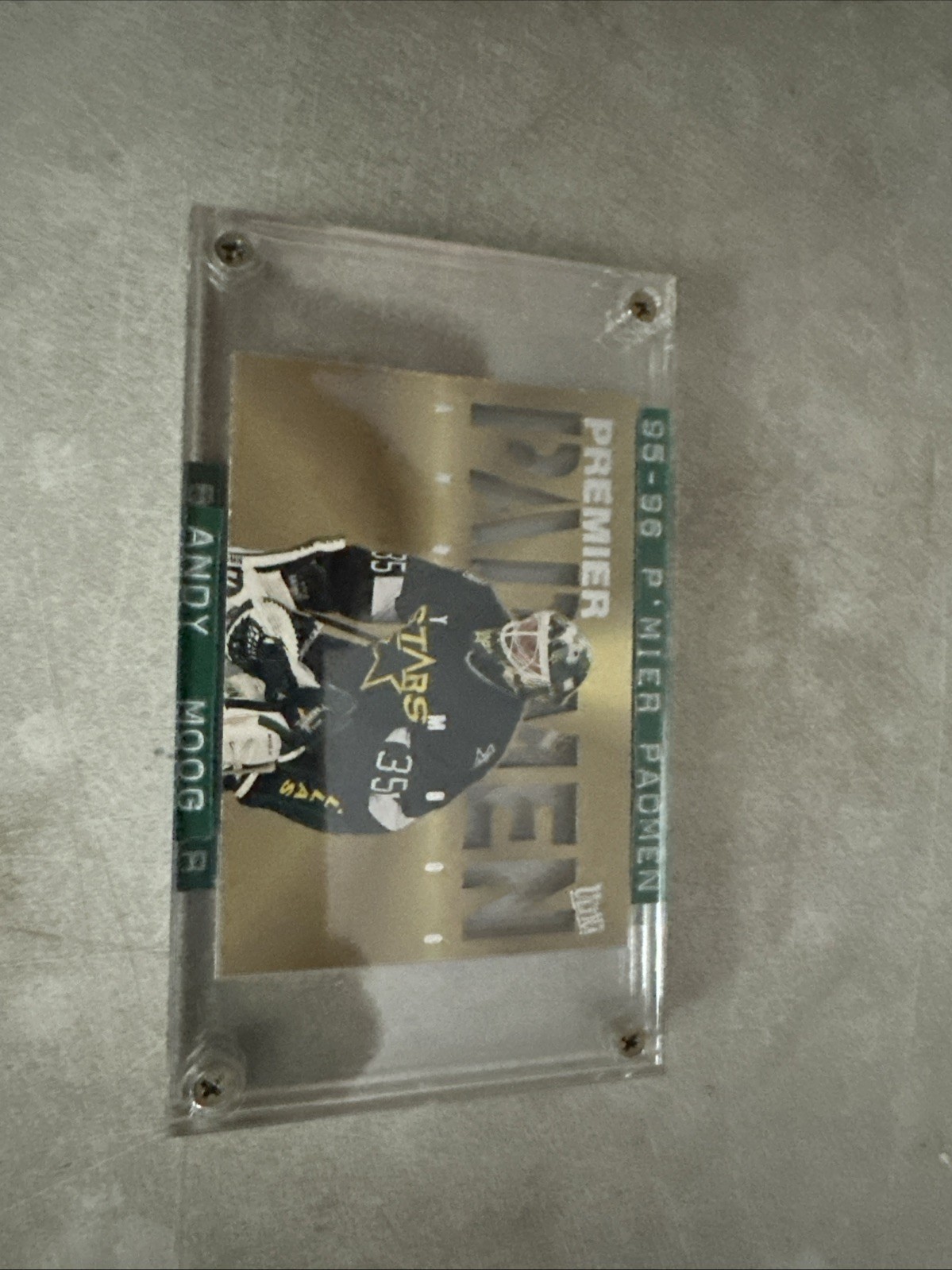 Andy Moog 95-96 Fleer Ultra Premier Pad Men