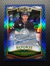 2023-24 Upper Deck Stature Rookie Blue Auto #49 Pavel Mintyukov 2/25