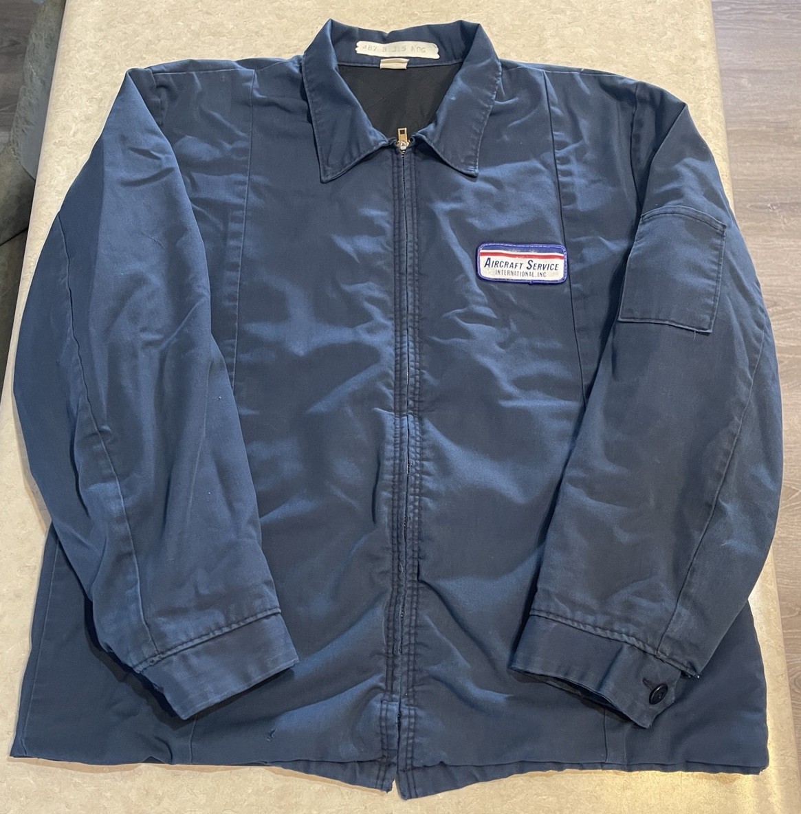 Aircraft Service International Bomber Jacket Men’s Sz Large Made In USA 80’s