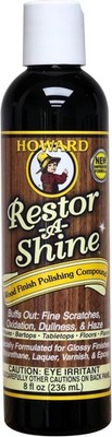 Howard Products Hardwood Floor Polish - Restor-A-Shine Wood Polisher for Furnitu