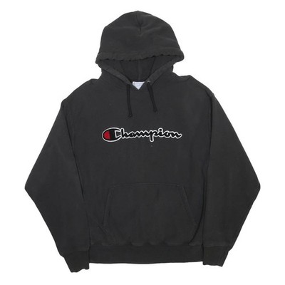 CHAMPION REVERSE WEAVE Herren Black Hoodie XL Baumwoll-Mischung Pullover