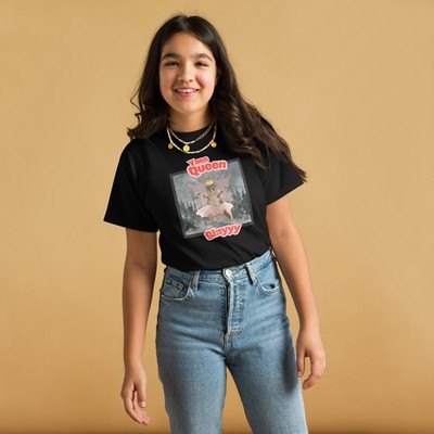 Yass Queen Youth Classic Tee 100% Cotton Tshirt Fairy Squirrel Queen T-shirt