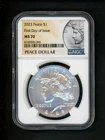 2023 US Peace Silver Dollar $1.00 $1 NGC MS 70 GEM UNC Bright FIRST DAY OF ISSUE