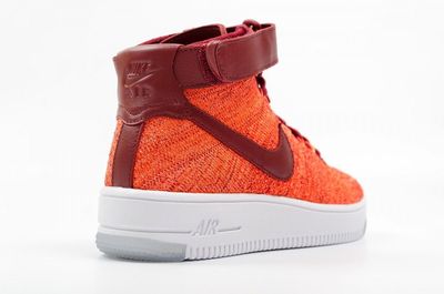 nike air force 1 flyknit mens orange