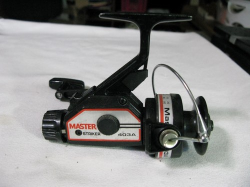 Master Striker Spinning Reel 403A, Right or Left hand, 100yds/12lb, Rr Drag- EUC - Picture 7 of 9