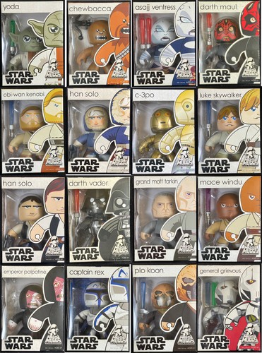 Hasbro Star Wars Mighty Muggs Collection of 16 SEALED/MIB
