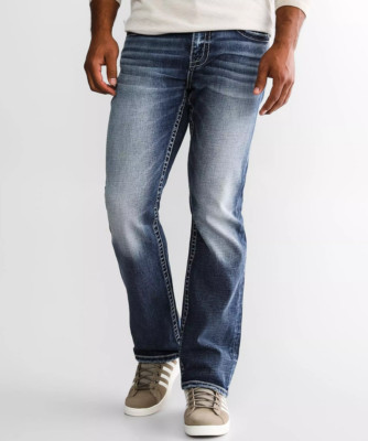230317 NEW BUCKLE BKE MENS TYLER STRAIGHT STRETCH JEANS IN BRISTLECONE SZ 31x32