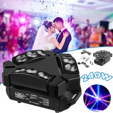 240W Spider Moving Head Light RGB 9LED Stage DJ Beam Light DMX / Sound Activated