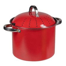 Pentola Antiaderente Cuociscola con Coperchio Rossa 24 cm