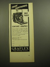 1950 Graflex Century Graphic Camera Ad - Prize performer