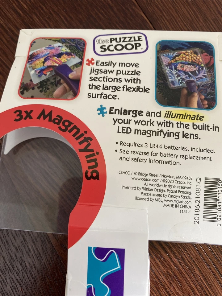 The Puzzle Scoop   A Lifting, Moving, Illuminating, and Magnifying Puzzle light - Image 3 of 3