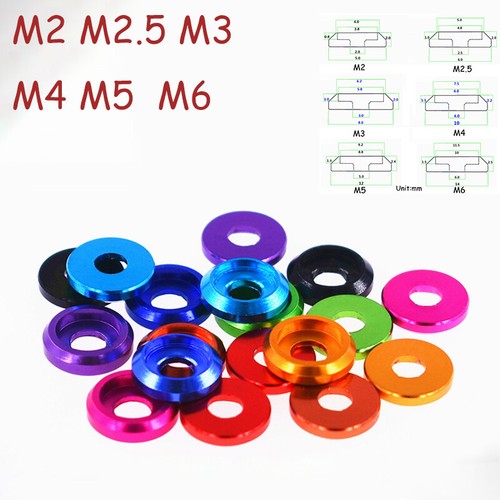 M2M6 Cup Head/Flat Head Aluminum Washers, Outer Dia 514mm, Washers
