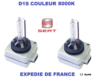 Kit 2 Ampoules Xénon D1S 6000K - 35W - Pour Seat Ibiza MK4/MK5 Et Autres - Neuf