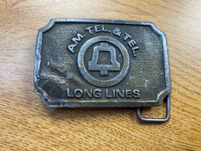 AM Tel  Tel Long Lines Belt Buckle