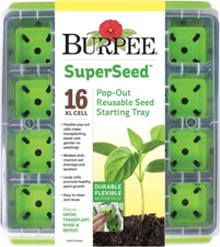 Superseed Seed Starting Tray 16 XL Cell Reusable Dishwasher Safe for Starting Ve