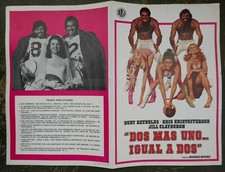 KRIS KRISTOFFERSON SEMI-TOUGH orig 4-page press book Spanish 1979 Burt Reynolds