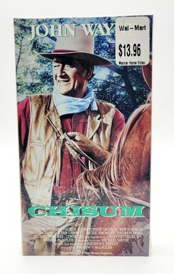 CHISUM 1991 VHS Warner Home Video John Wayne 1970 Watermarks New Sealed