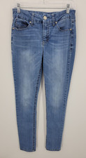 Seven7 Jeans Womens 8 Medium Faded Wash Tummyless Blue Denim Stretch