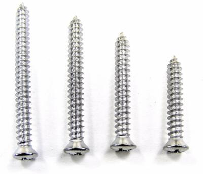 #8 Phillips Oval Head Chrome Screws 1'' to 1-3/4'' #6 Head #2078 (2018-2021)AC