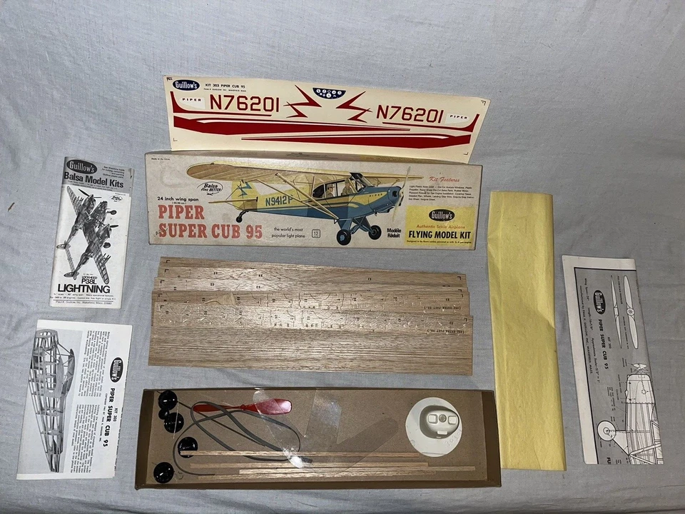 KIT MODELO GUILLOW'S PIPER SUPER CUB 95 ANTIGUO Foto 4 de 4