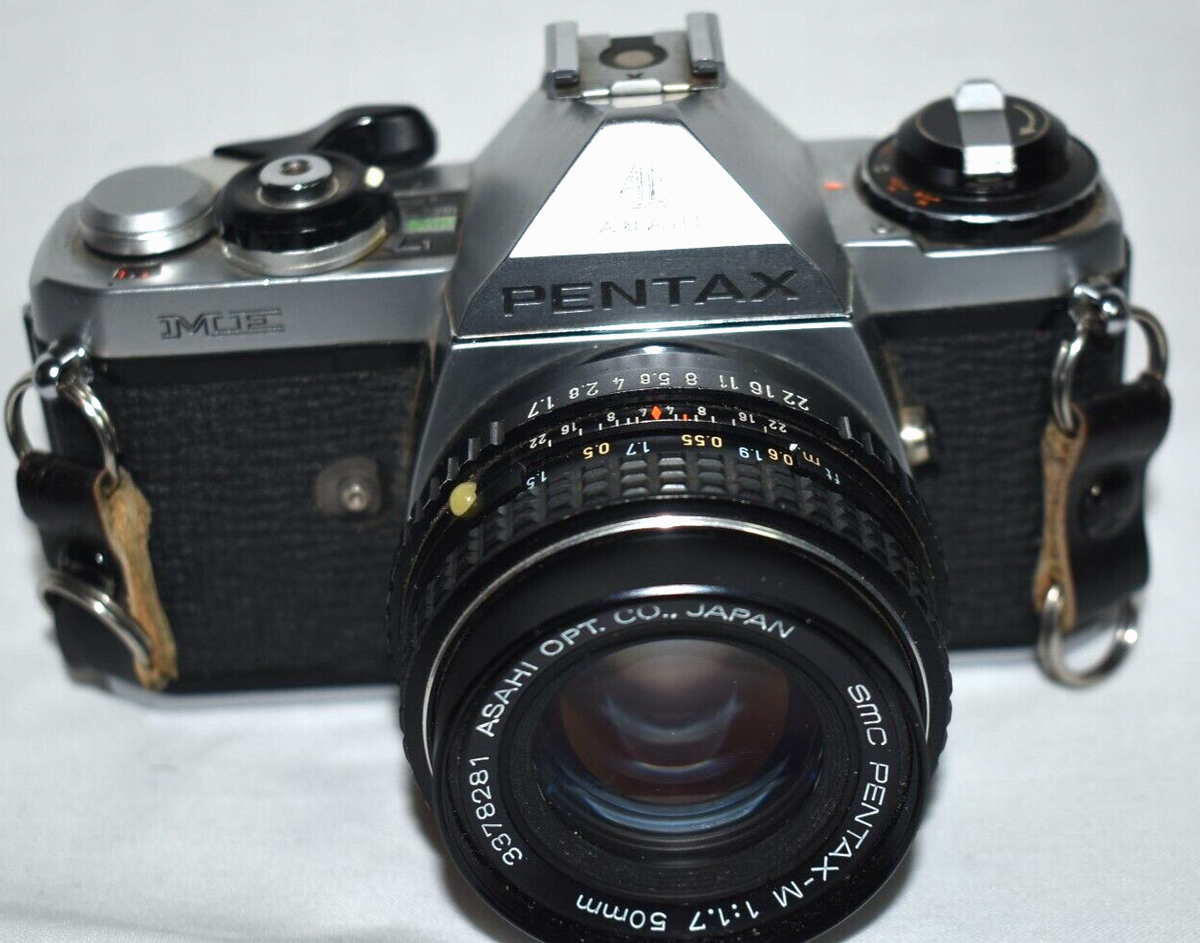 Pentax ME Film Camera w/ SMC Pentax-M 1:1.7 50mm lens +