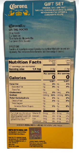 Corona Extra Gift Set: Wedge Lime Bottle Opener, & 2 Measuring Glasses ...