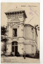 MERREY Haute Marne CPA 52 l' hotel terminus Brasserie LOBSTEIN Ville sur Illon