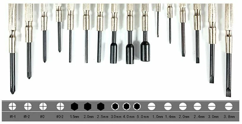 Mini Small 16 Piece Precision Screwdriver Set Jeweler - Image 2 of 4