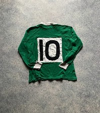 Vintage Mitre 60s 70s Football Shirt Match Worn Jersey Trikot Green Size S-M