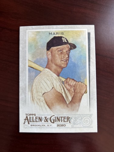 2020 Topps Allen & Ginter #107 Roger Maris Yankees *Mint* Qty - Afbeelding 1 van 2