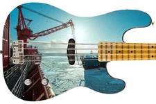 Guitar Skin Axe Wrap Re-skin Bass Reface DIY Oil Tanker 1540