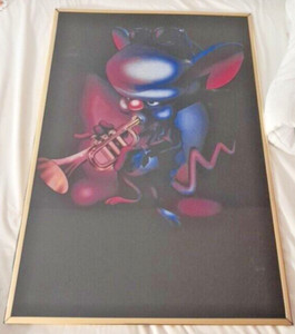 Vintage Anamaniacs Pinky & The Brain Wall Art, Read Description