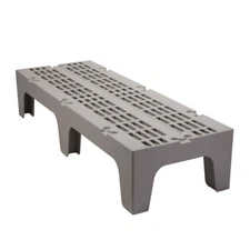 Cambro DRS600480 Slotted Top Dunnage Rack with 3000 lb Load Capacity, Gray
