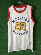 mcdonalds all american jersey carmello anthony number 22 size large white 