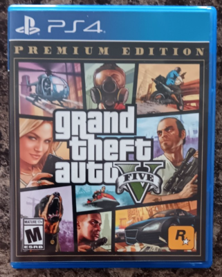Grand Theft Auto V GTA 5 Premium Online Edition PS4, 2014 MINT