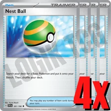 4x Nest Ball 181/198 x4 - Scarlet & Violet - Pokemon TCG - Playset