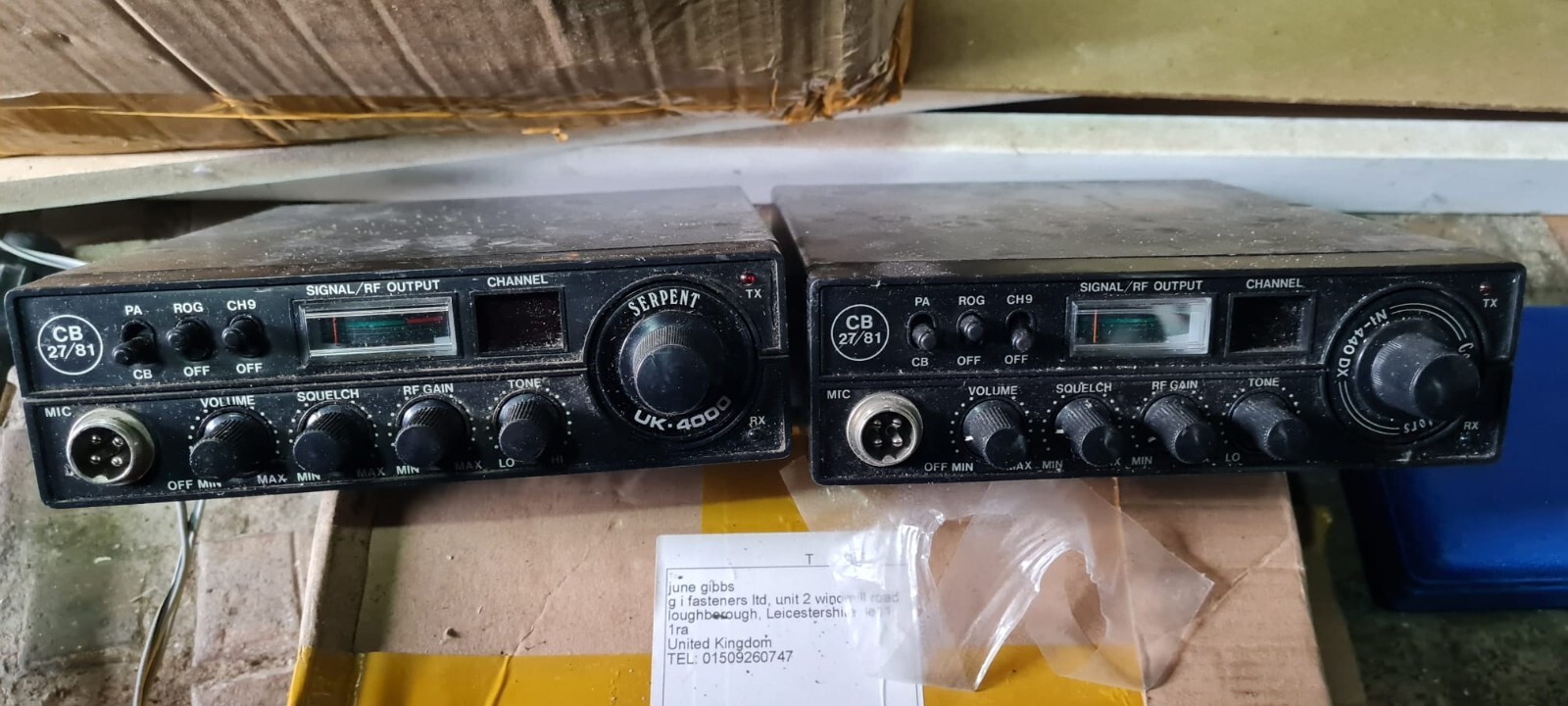 Serpent UK 4000 and NI440DX CB radios spares repairs eBay