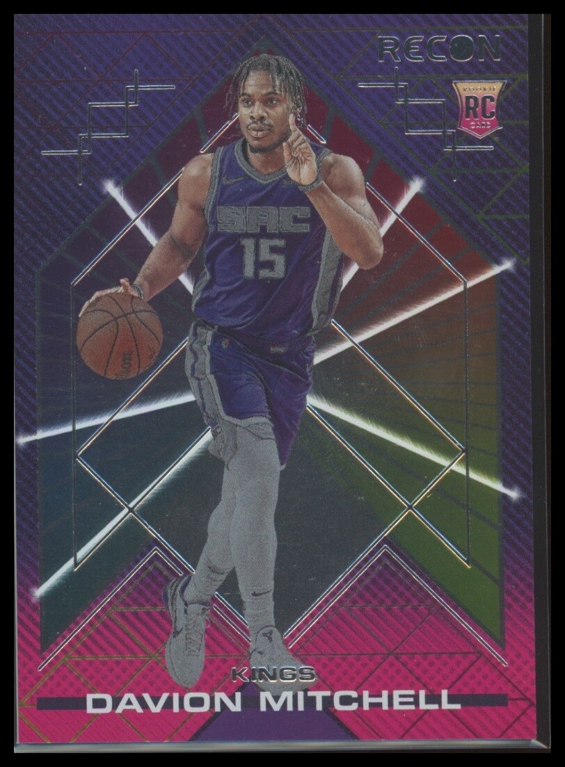 2021-22 Panini Recon #206 Davion Mitchell Sacramento Kings Rookie