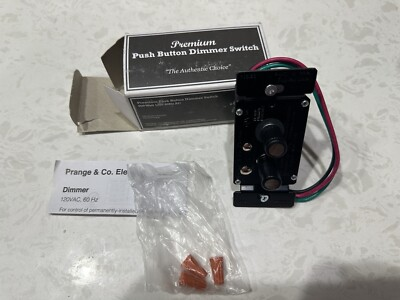 #ad Prange amp; Co Electric Push Button Light Switch w Dimmer PD 1600 $41.50