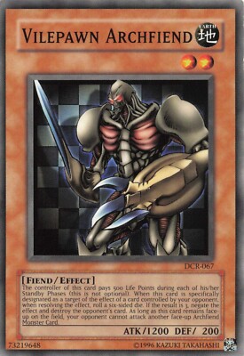 Yugioh Sammelkarte - Vilepawn Erzunterweltler DCR-067