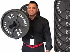 Fake Weights – Replica 45 lb Barbell 3 Pairs Marketing Props